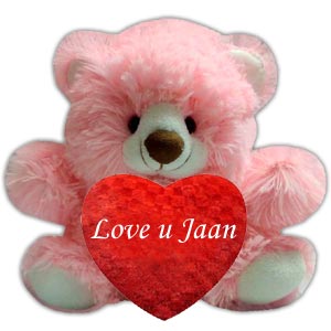 Soft Pink Love bear with heart