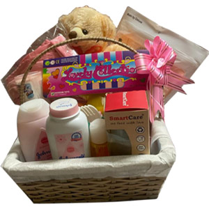 Tiny Tots Treasures Basket for baby girl