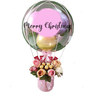 (0001) Christmas Hot Air Balloon Bouquets
