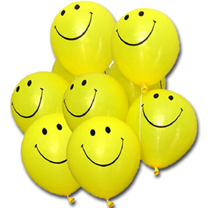 (007) 10 pcs Smiley emoji balloon 