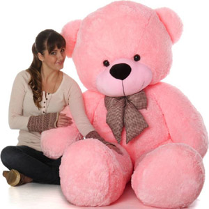 (001) Large pink Teddy Bear 8 feet