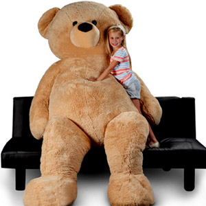 (57) Large brown Teddy Bear 8 feet