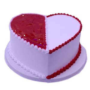 (01)King's - 2.2 Pounds Heart Shape Chocolate Cake