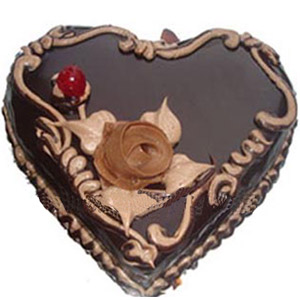 (24) Swiss - 2.2 Pounds Special Chocolate Heart Cake