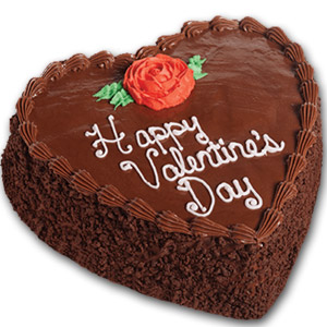 (004) Swiss - 2.2 Pounds Special Chocolate Heart Cake 