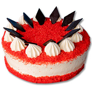 (01) Cooper's - Half kg Red Velvet Round Cake