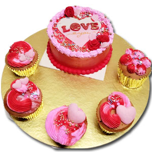 (002) Valentine's Day Cake Package