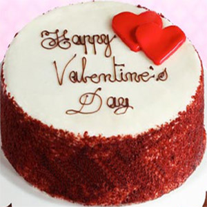 2.2 Pounds Vanilla Round Cake for Valentine Day 