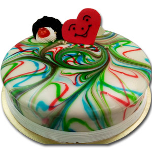 (00013) 2.2 Pounds Marble Round Cake