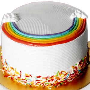 (03) Hot- Half kg Rainbow cake