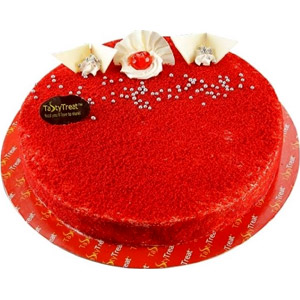 (26) 2.2 pounds round shape red velvet Cake