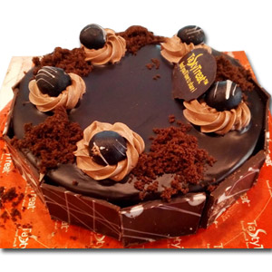 300 gram Chocolate Coated Round Cake
