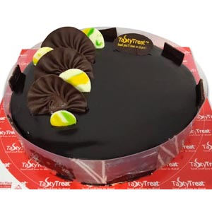 (04) Half kg Chocolate Coated Round Cake