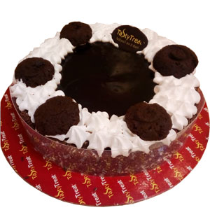 (001) Half kg chocolate cookies cake