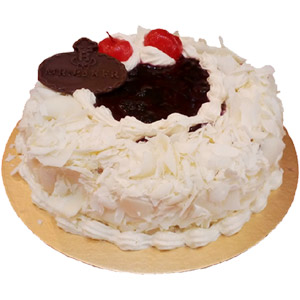 (01) Mr. Baker - Half kg White Forest Round Cake