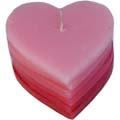 (17) Pink Heart Candle