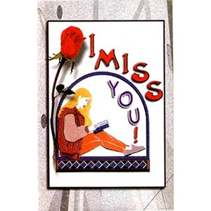 (45) Miss You Card 2 Folder