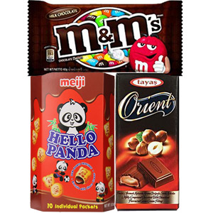 (59) M&Ms, Hello Panda & Tayas Orient Chocolates