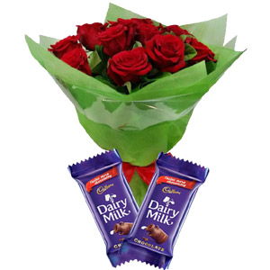 Red Roses w/ Chocolate