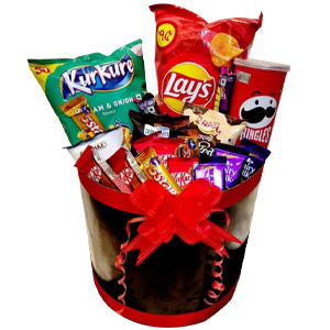 (0001) Assorted Snack and Chocolate Basket