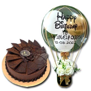 (01) Cake & Customized Balloon