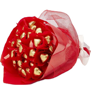 (005) Heart Shaped Chocolate Bouquet