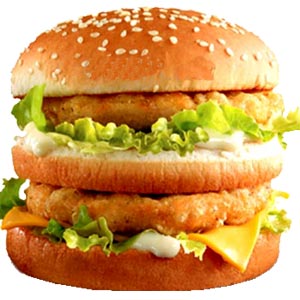 (007) Double Chicken Burger