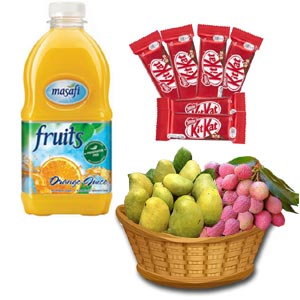  Fruit basket W/ Juice & Chocolate