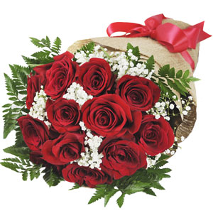 1 dozen red roses to Bangladesh