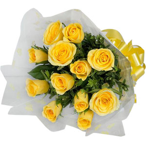1 Dozen Yellow Roses 