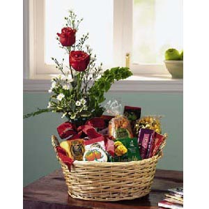 Rose touch gift basket