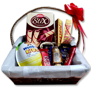 Mixed Chocolate & Wafer Gift Basket