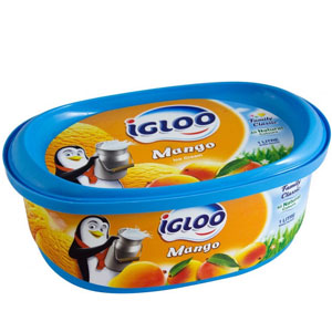 (24) IGLOO Mango Ice cream 1/2 Liter