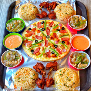 (0003) Pizza Burg iftar Platter for 4 persons