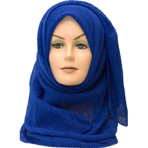Blue color scarf