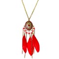 Red color Metal Necklace Set