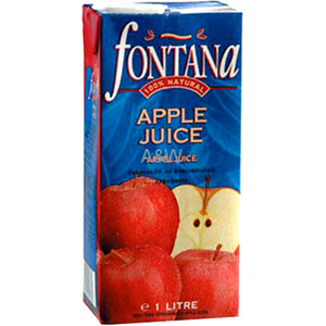 (04) Fontana Apple Juice - 1 Liter