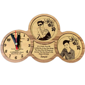 Table clock W/Customized picture & message