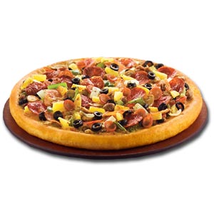 Zesty Hot (Spice Lovers) Pizza Family from Pizza Inn