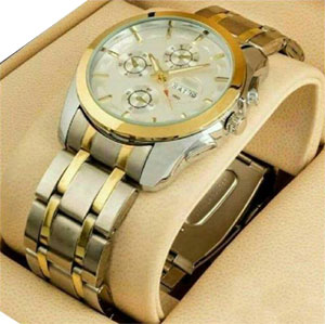 Exclusive Silver & Golden combination watch