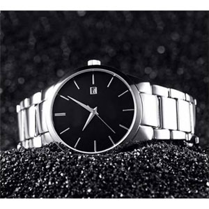 Beautiful Silver & black combination watch