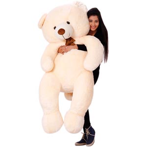 (71) Super extra large white Teddy Bear 6 feet