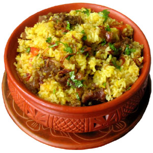 Mutton Vuna khichuri-half plate