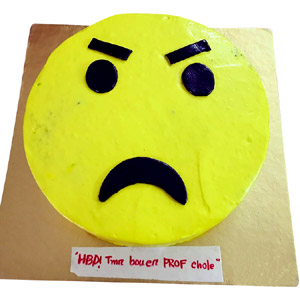 1 Pound Emoji Round Shape Cake