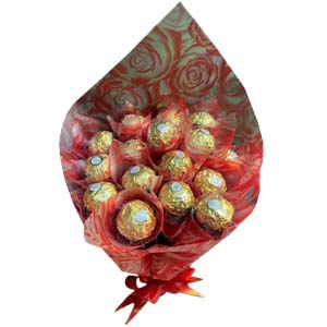 Golden Ferrero Bliss Bouquet