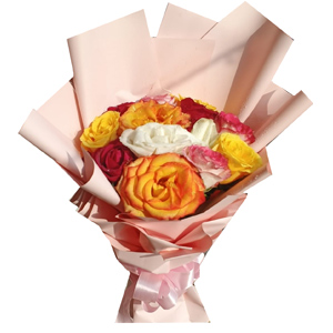 12 Mixed Roses Bouquet