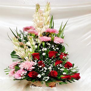 Mixed Flower in a Basket